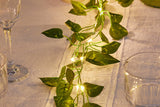 10-Meter 100LED Artificial Ivy Leaves Light String Battery-powered Light String