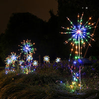 Solar Fireworks Light LED Fairy Light Copper Wire Ground Light