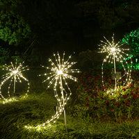 Solar Fireworks Light LED Fairy Light Copper Wire Ground Light