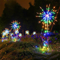 Solar Fireworks Light LED Fairy Light Copper Wire Ground Light