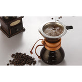 400ml Pour Over Coffee Maker with Stainless Steel Filter