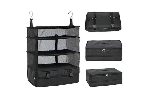 Portable Hanging Travel Shelves Bag Multiple Compartments Packing Cube Organizer