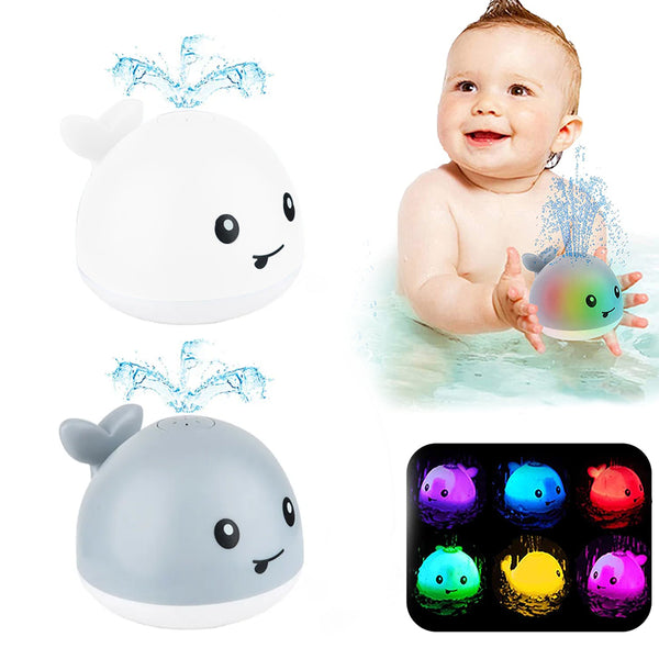 Baby Bath Toys for Kids Light Up Whale Bath Toys Sprinkler Bathtub Toys for Toddlers