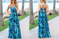 Floral Spaghetti Straps Maxi Dress