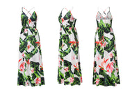 Floral Spaghetti Straps Maxi Dress