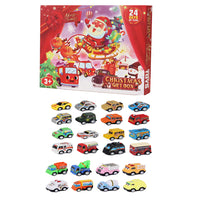 24 Days Countdown Calendar Toys Cars Xmas Gift