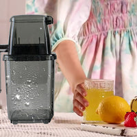 Manual Cranked Operated Ice Crusher Shaver Portable Ice Breaker