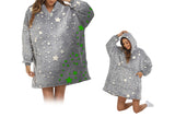 Wearable Blanket Hoodie Glow in The Dark Sherpa Hoodie