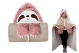 Sloth Wearable Hooded Blanket