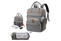 Large Capacity Diaper Backpack with Changing Pad