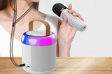 Bluetooth Mini Karaoke Machine Portable Speaker with 2 Wireless Microphone