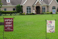 Garden Flag Stand-Holder-Pole with Flag Stopper and Clip