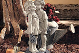 Resin Boy & Girl Garden Decor Statue