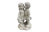 Resin Boy & Girl Garden Decor Statue