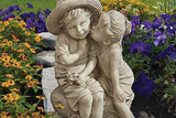 Resin Boy & Girl Garden Decor Statue