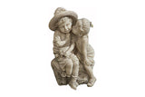 Resin Boy & Girl Garden Decor Statue