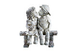 Resin Boy & Girl Garden Decor Statue