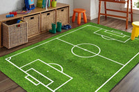 Sport Field Kids Play Area Rug