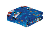 Christmas Printed Blanket Soft Throw Blanket Flannel Sofa Blanket