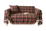 Christmas Plaid Geometric Couch Cover