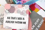 50 Positive Affirmations Cards for Women Motivational Quotes Cards