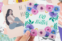 50 Positive Affirmations Cards for Women Motivational Quotes Cards