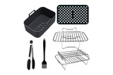 6Pcs Air Fryer Racks Accessories Air Fryer Racks Accessories for Ninja Dual AF300UK AF400UK Silicone Liners