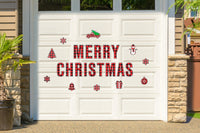 24-Piece Christmas Garage Door Decoration Set Garage Door Decor