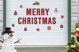 24-Piece Christmas Garage Door Decoration Set Garage Door Decor