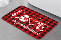 Three-Piece Christmas Bathroom Toilet Mat Set