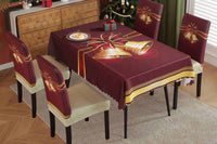 Christmas Rectangle Tablecloth with Four-Piece Chair Covers