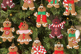 12-Piece Gingerbread Christmas Decorations