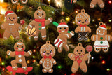 12-Piece Gingerbread Christmas Decorations