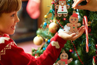 12-Piece Gingerbread Christmas Decorations