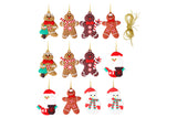 12-Piece Gingerbread Christmas Decorations