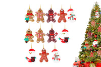 12-Piece Gingerbread Christmas Decorations