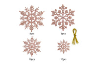 36-Pack Christmas Snowflake Decorations