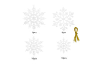 36-Pack Christmas Snowflake Decorations