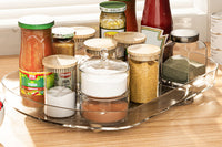 Rectangle Lazy Susan Turntable Organizer for Refrigerator