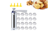 Cookie Biscuit Press Set with 20 Cookie Discs and 4 Icing Tips