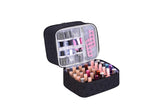 Double Layer Nail Polish Carrying Case Bag Holds 30 Bottles