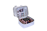 Double Layer Nail Polish Carrying Case Bag Holds 30 Bottles