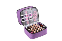 Double Layer Nail Polish Carrying Case Bag Holds 30 Bottles