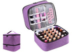 Double Layer Nail Polish Carrying Case Bag Holds 30 Bottles