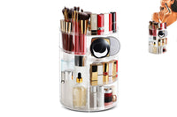 360 Degree Rotating Makeup Organizer Box Cosmetic Storage