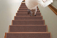 Self-Adhesive Imitation Linen Non-Slip Stair Tread Carpet Mat