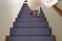 Self-Adhesive Imitation Linen Non-Slip Stair Tread Carpet Mat