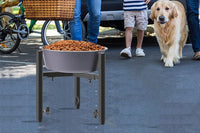 Elevated Dog Bowl Stand with 4 Height Adjustments