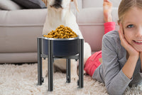 Elevated Dog Bowl Stand with 4 Height Adjustments