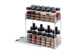 2 Tier Sliding Pull Out Vertical Spice Rack Organizer for Cabinet